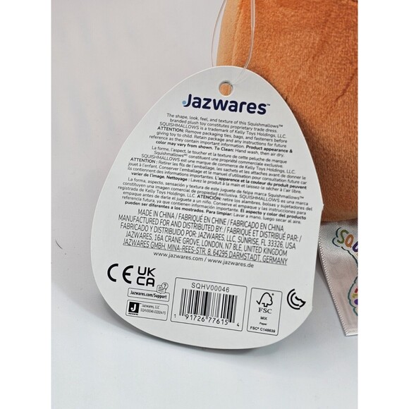 Squishmallows Misha the Pumpkin Candle 8 inch 2024 Autumn NEW with Tags - Picture 3 of 5